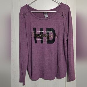 Harley-Davidson Purple Long Sleeve Tee
